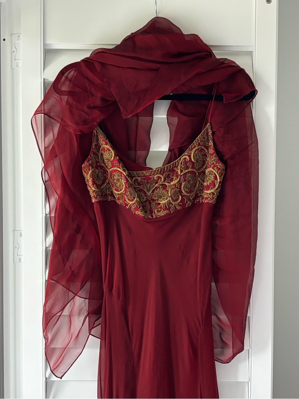 Vintage Carmen Marc Valvo Couture Silk Gown